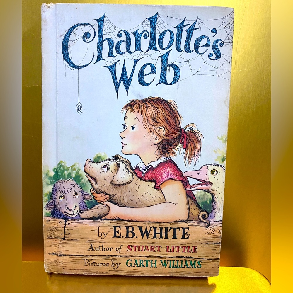 CHARLOTTE’S WEB VTG 1952 HARDCOVER BOOK by E.B. WHITE WEEKLY READER BOOK 181p